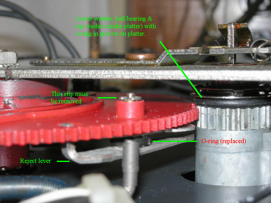 platter bearing on BIC 940 changer